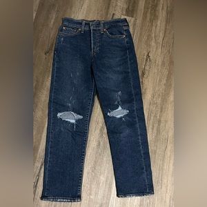 Levi’s Wedgie Fit Straight Leg Cropped Jeans